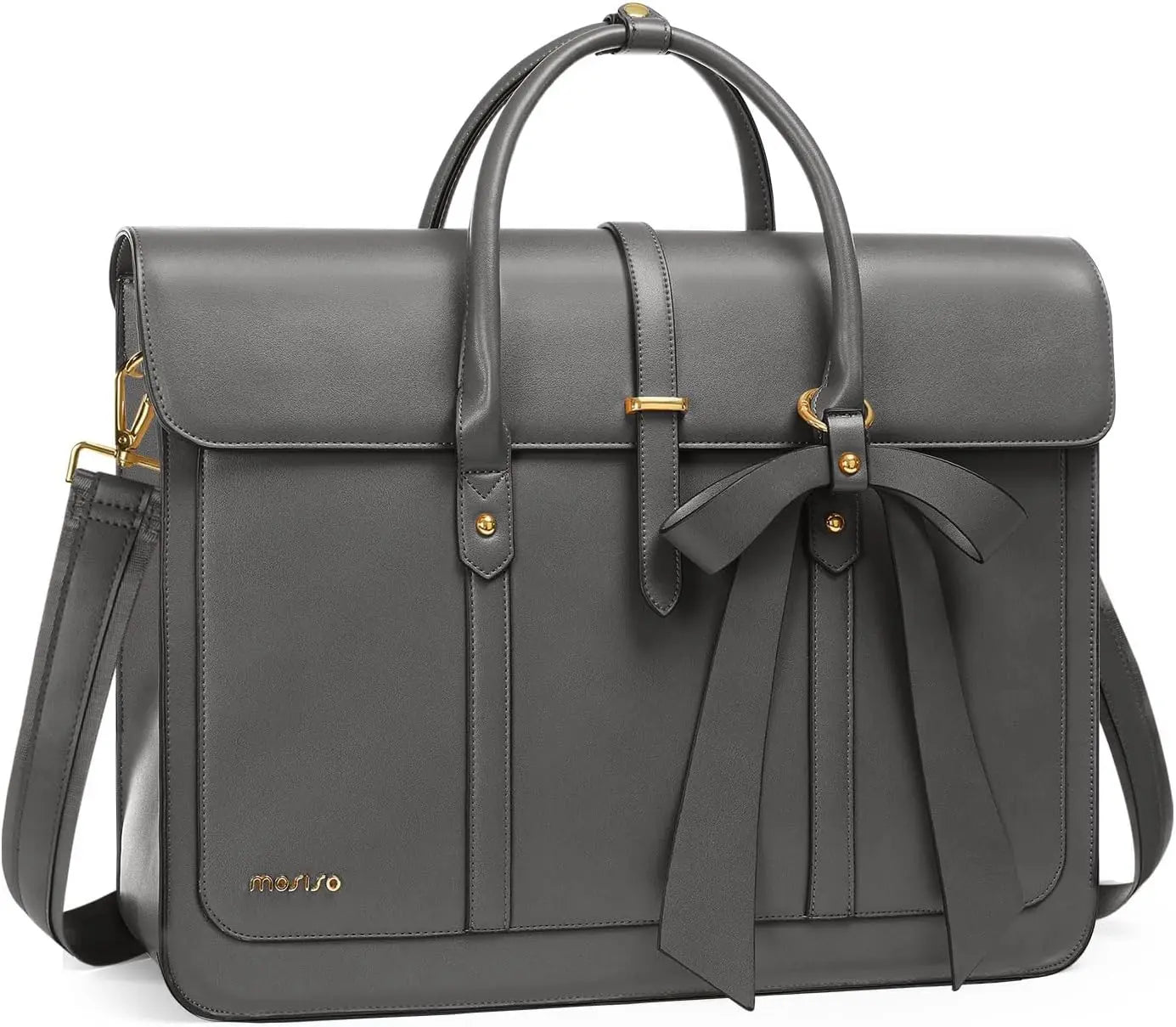 Maxy 13.3 14 15 16 17.3-inch Laptop Bag for MacBook Air Pro M3 M2 Notebook Women PU Leather Tote Laptop Shoulder Bag Backpack Handbag