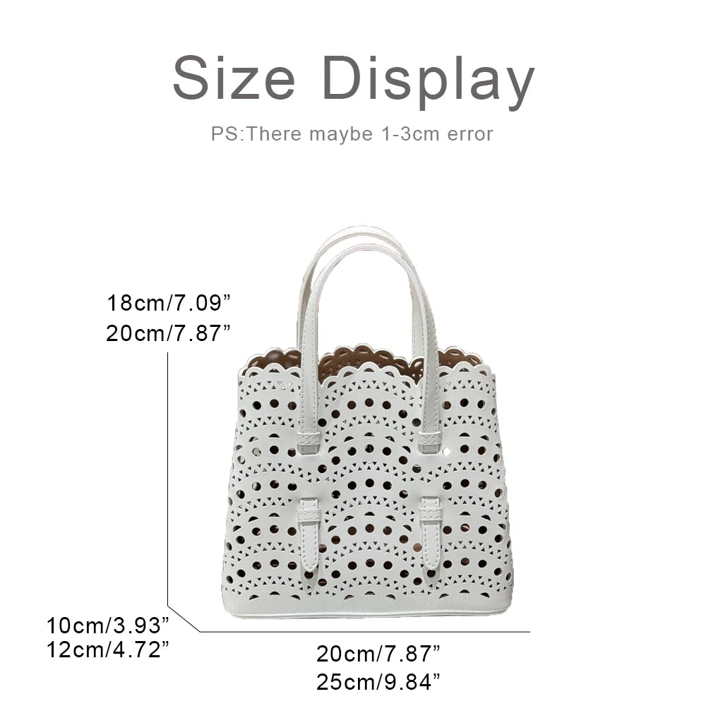 Maxy Custom Initials Genuine Leather Tote Bags For Women Luxury Designer Handbags Purses 2025 New In Cowhide Hollow Underarm Shoulder