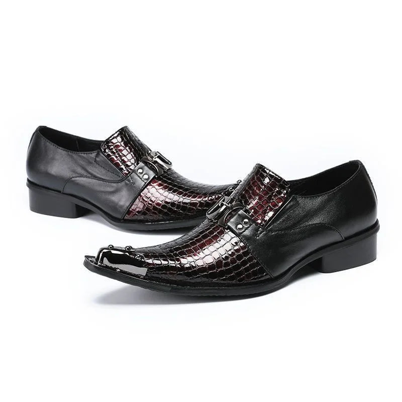 Amay Men leather original Italian Classic Blue penny loafer shoes Red Dress Shoes Wedding Shoes Men Formal Flats big