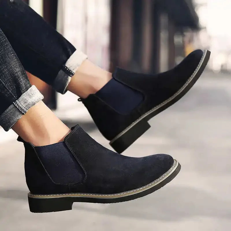 Amay Round Tip Furry Skater Sneakers Casual Branded Shoes Men's Black Boots Sports Raning Botasky League Shoos Special Wide