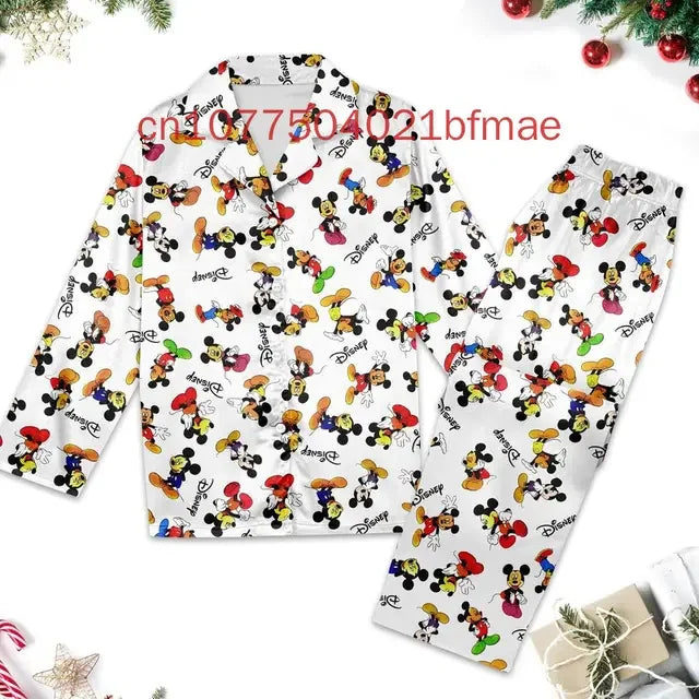 New Disney Mickey Christmas Pajama Set Custom Matching Family Mickey Christmas Pajamas