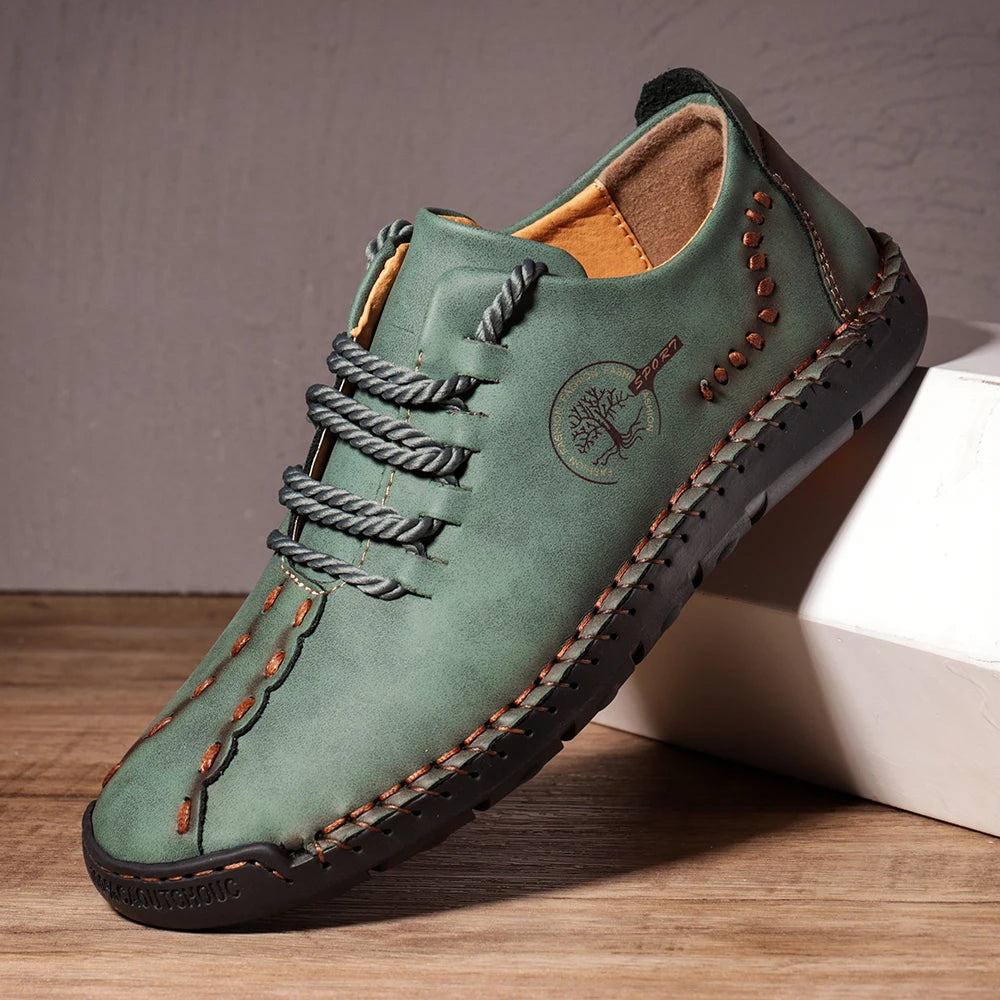 Visco Handmade Leather Casual Men Shoes Design Sneakers Men Comfortable Leather Shoes Men Loafers Hot Sale Moccasins Driving Shoe