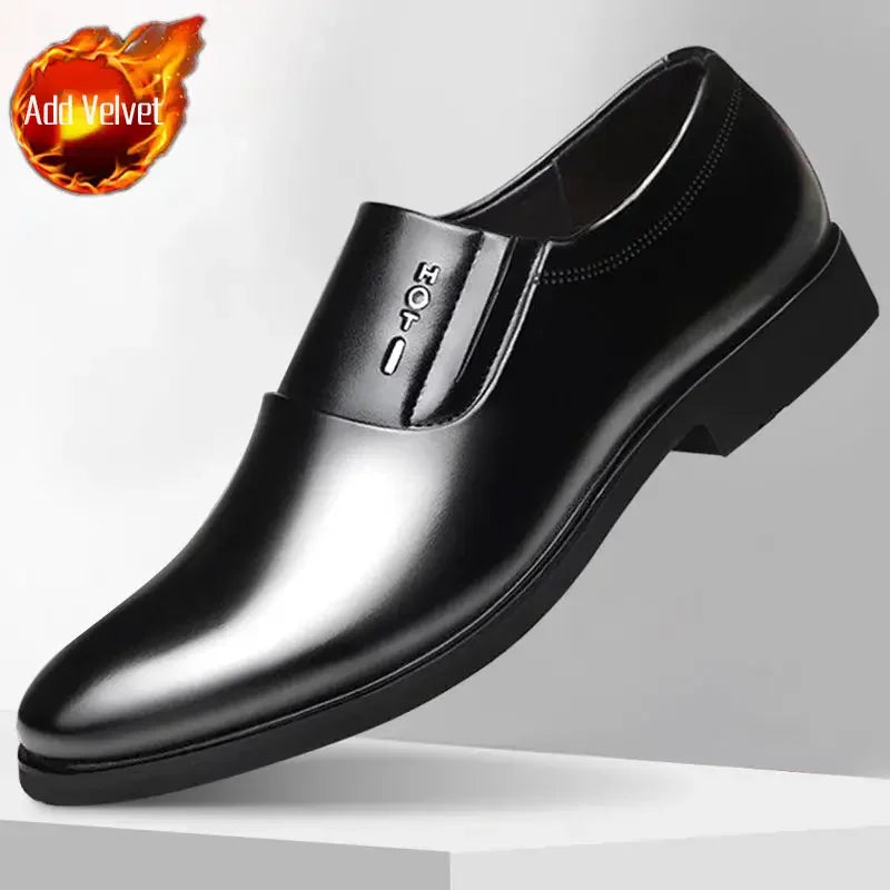 Visco Social Shoe for Men Pointed Toe Dress Shoes Man Official Black Casual Business 39 Style New Italian Footwear Gentleman Suit