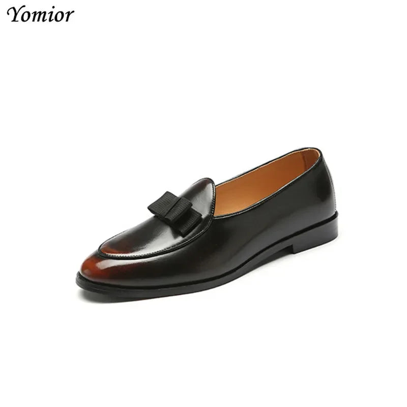 Amay Man Classic Dress Leather Shoes Italian Business Formal Oxfords British Fashion Spring Autumn Business Wedding Shoes Big Size