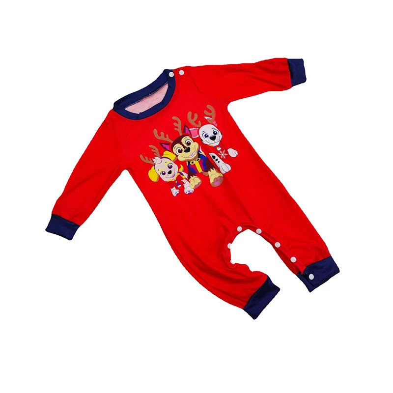 Momsey Winter Top+Pant Family Christmas Pajamas Matching Sets Xmas Pjs For Men Women Kids Baby Dog Home Pyjamas Sleepwear Set