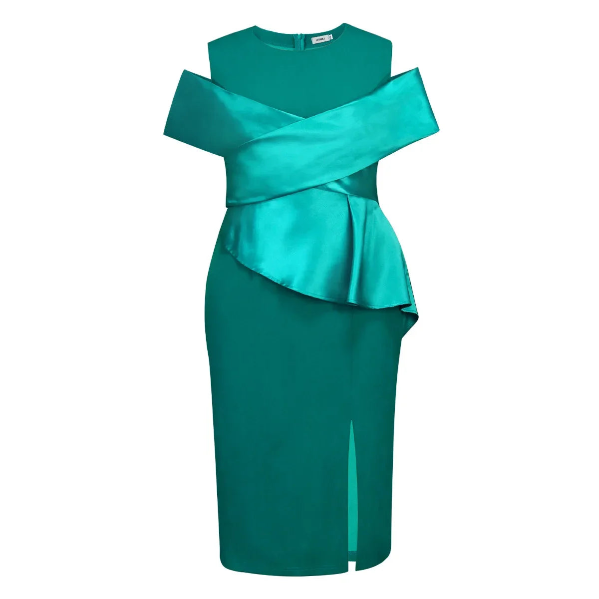 Gracy's Elegant Party Dresses Women Peplum High Split Bodycon Fashion Classy Office Ladies African Wedding Guest Evening Gowns