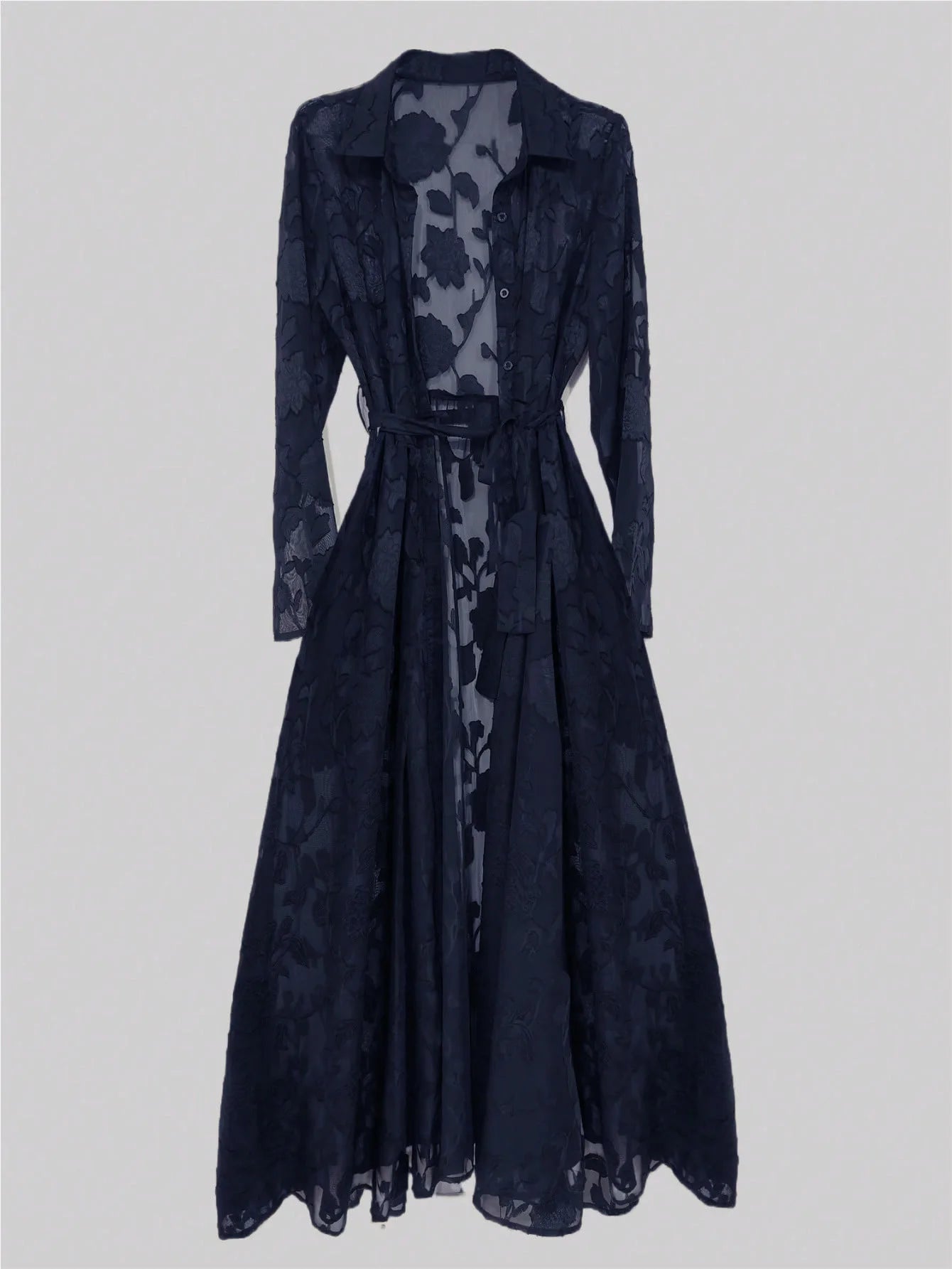 Maxy Summer Dress Women Jacquard Mesh Dress No Lining Transparent Club Party Sexy Knotted Waist Maxy Dresses