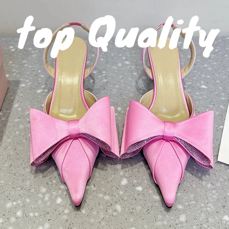 Visco Fashion Sandilya's Woman High-heeled Shoes Women Summer Party Dress Shoes Thin High Heels Sandals  Rhinestone Chain Decor