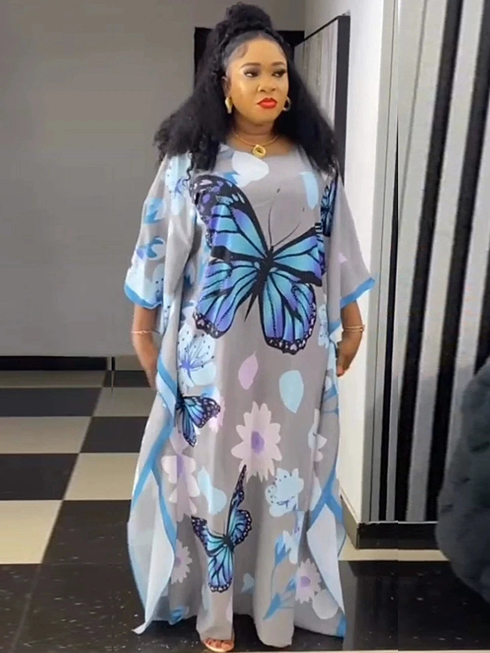 Amay Party Dresses for Women Plus Size Dashiki Ankara Lace Wedding Evening Gowns Elegant Turkey Muslim Maxy Dress