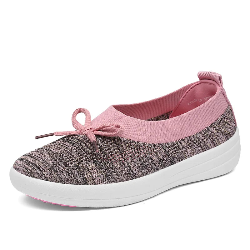 Maxy Women Flats Shoes Casual Mesh Sneakers Fashion Loafers Mesh Shoe Summer Breathable Tenis Comfortable Walk Sneaker For Female