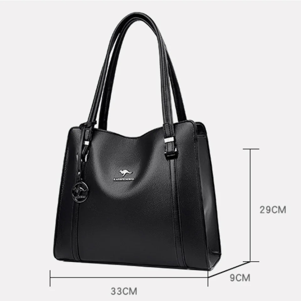 Maxy Genuine Brand High Quality Pu Leather Casual Tote Luxury Handbags Women Bags Designer Shoulder Top-handle Bags for Women Sac