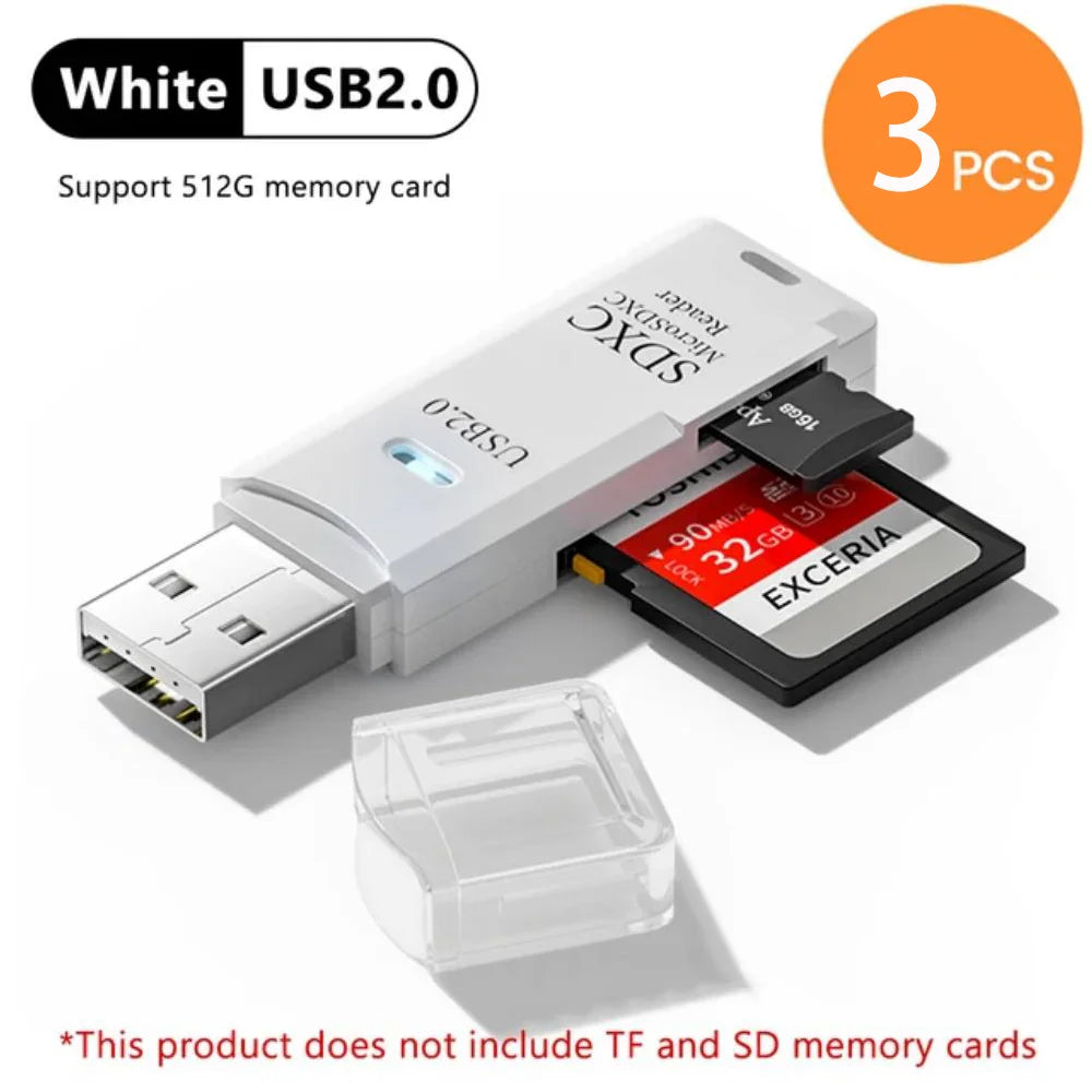 Maxy 2-in-1 Multi Functional USB 3.0 Card ReaderMicro SD TFMemoryCardReaderUSBFlashDrive CardreaderAdapter For PCLaptops Accessories