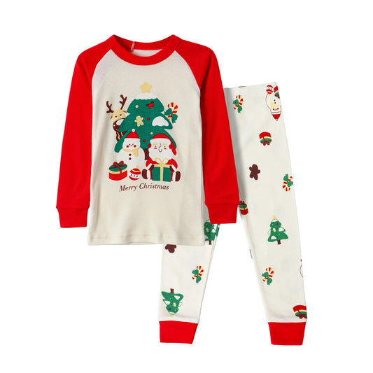 Santa Claus Baby Christmas Pajamas Kids Boys Girls Long Sleeve Pajamas Children's Autumn Winter Sleepwear Clothing Sets