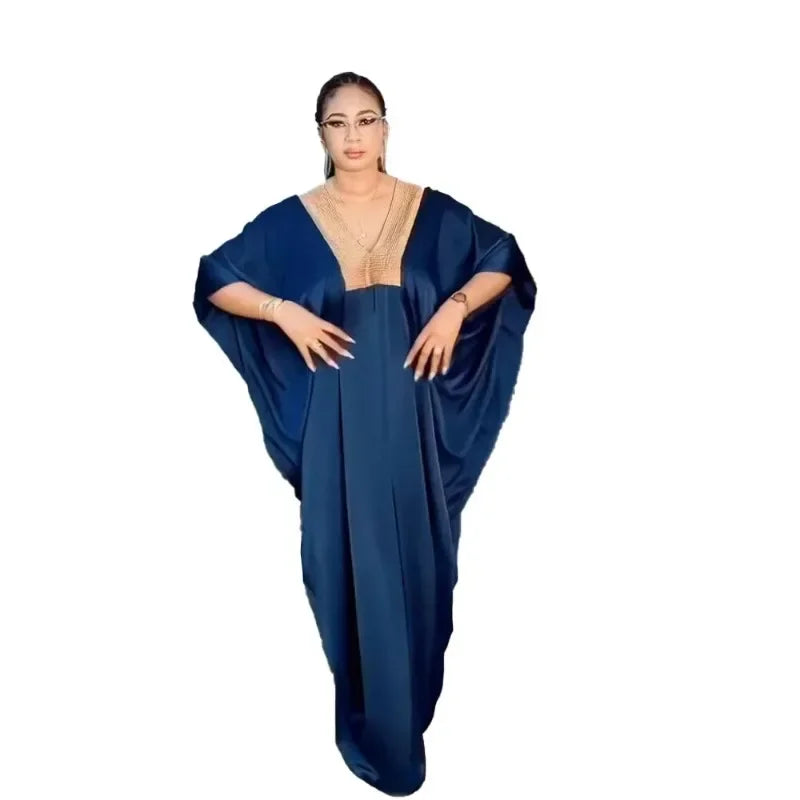 Maxy Dashiki African Dresses for Women Abayas for Women Dubai Luxury Boubou Muslim Fashion Caftan Wedding Evening Party Dresses