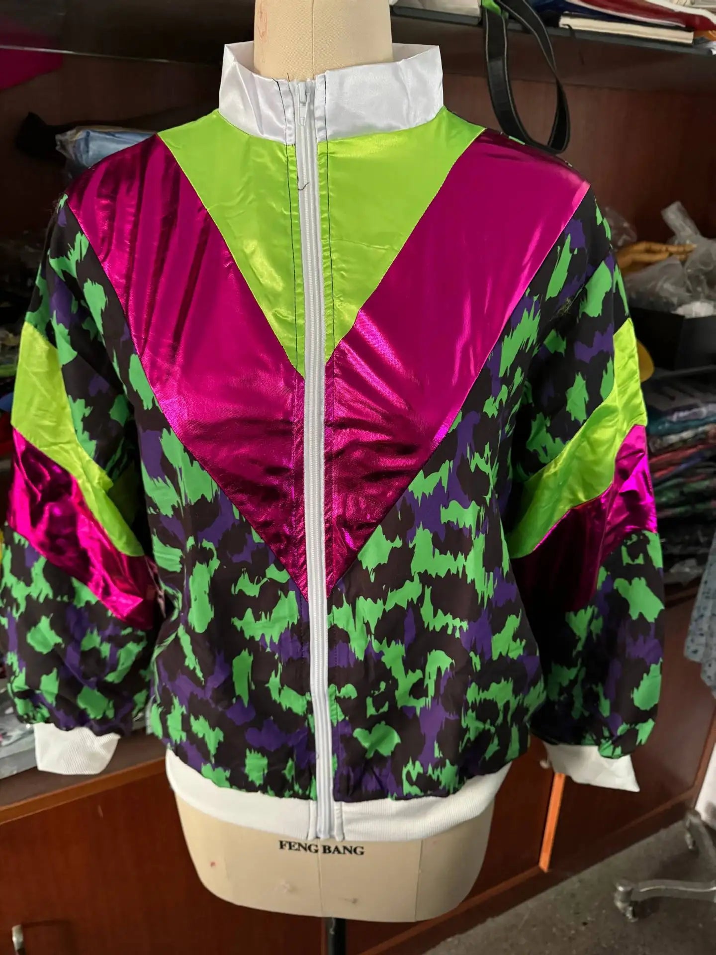 Maxy Disco Tracksuit 2pcs Jogging Wear Retro Style Carnival Theme Party Suit Live Cosplay Jacket and Pants  cosplay costumes