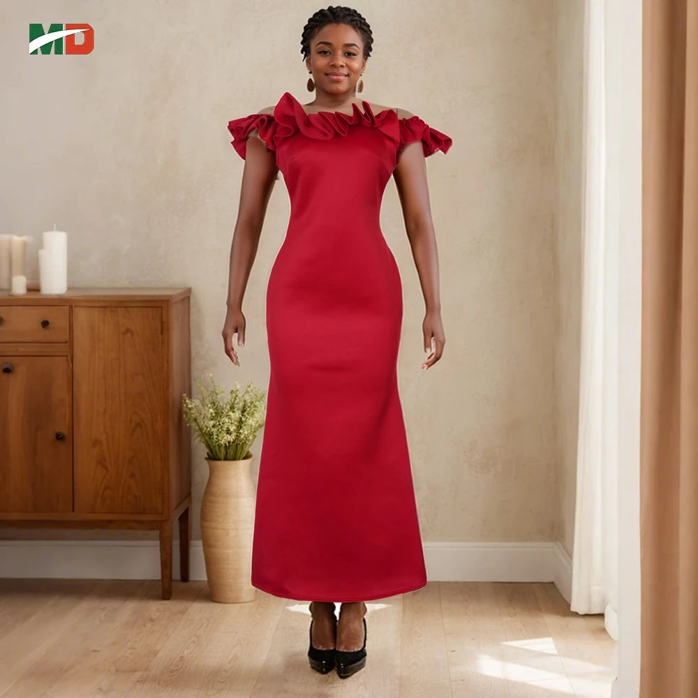 Maxy African Turkey Plus Size Dresses Women Fashion Dashiki Ankara Boubou Robe Femme Musulmane Lady Africa Party Wedding Clothing
