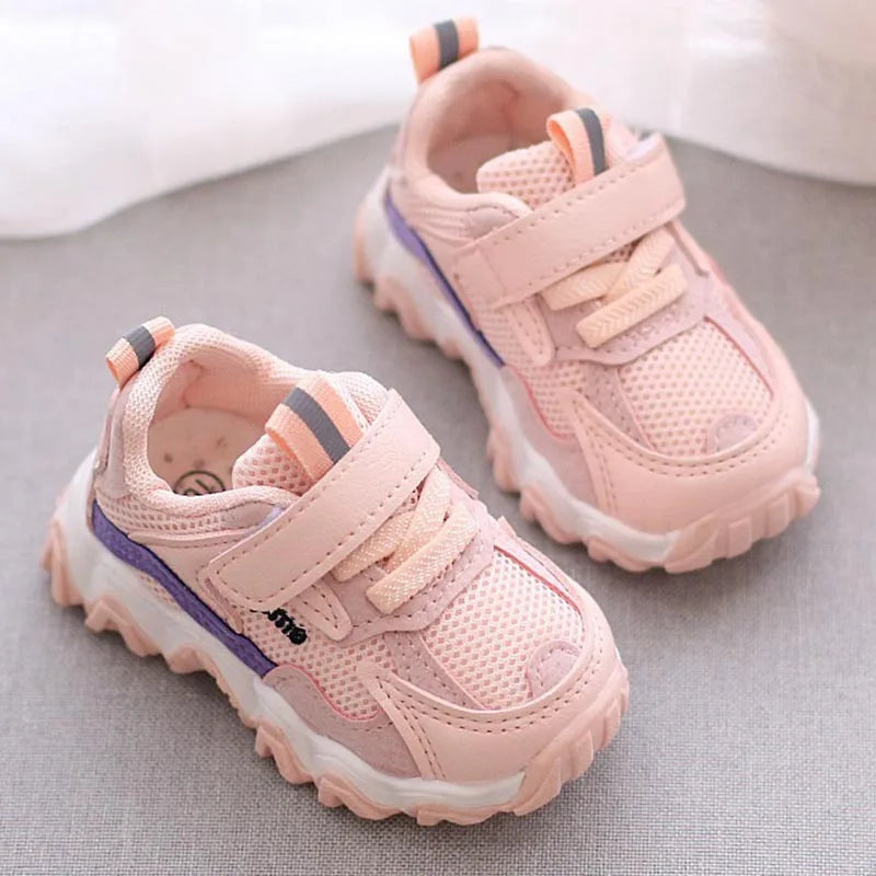 Maxy Spring Autumn Baby Sports Shoes for Boys Breathable Sneakers Girls Soft Sole Running Shoes 1-3 Years Toddlers Kids Casual Shoes