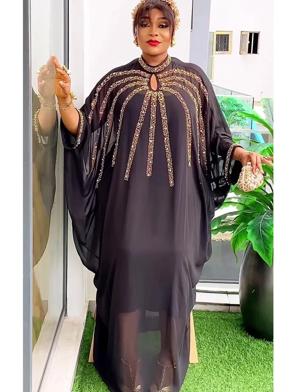 Gracy For Women Dubai Luxury African Muslim Fashion Dress Caftan Marocain Evening Party Dresses Boubou Robe Djellaba Femme