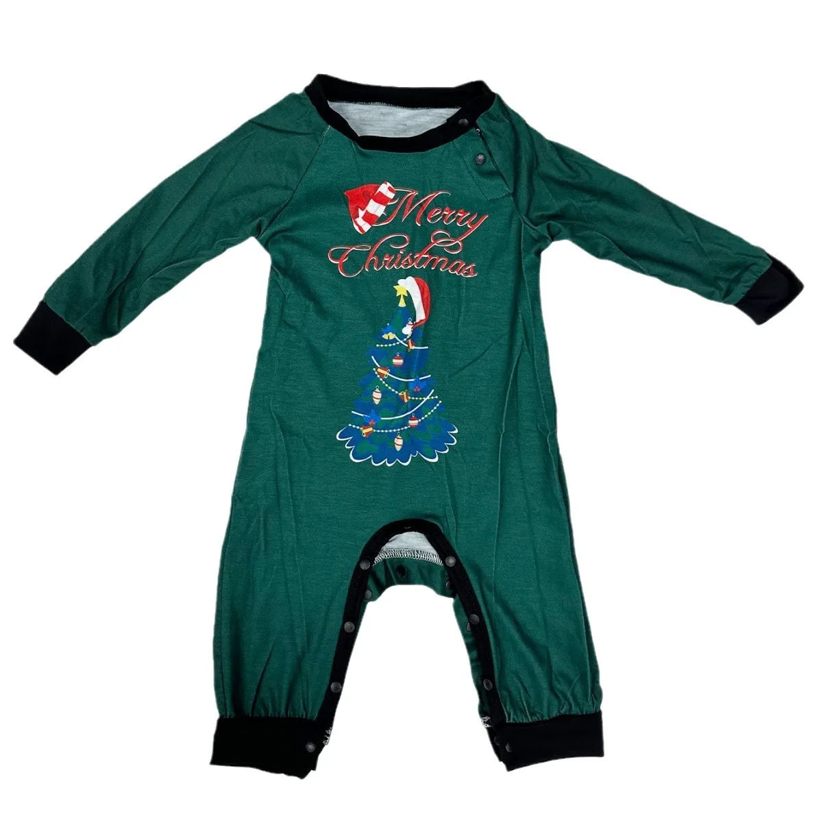 Max Christmas family set Christmas tree long-sleeved pajamas family outfit Mom and Dad Kids and dogs matching Christmas home clothes