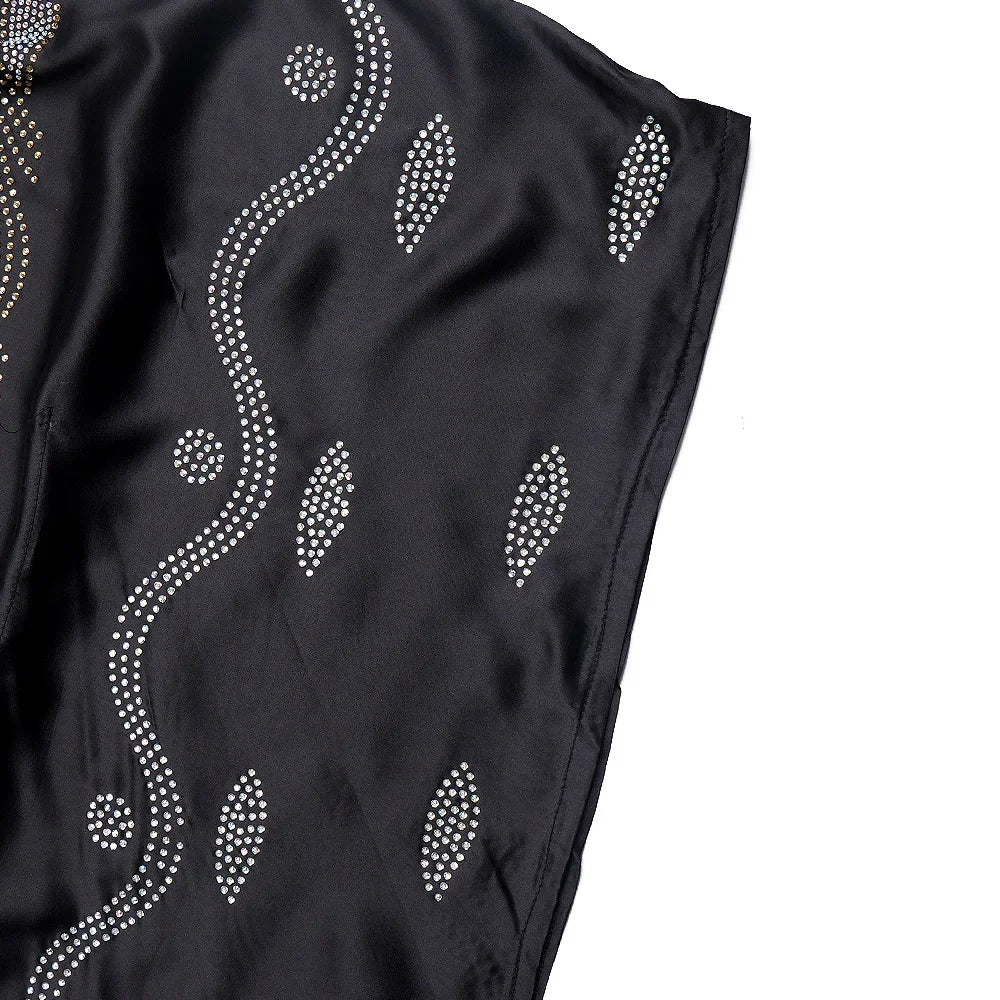 Maxy Plus Size African Dresses for Women Autumn African Half Sleeve Polyester Party Evening Long Maxy Dress Outfits Africa Clothing