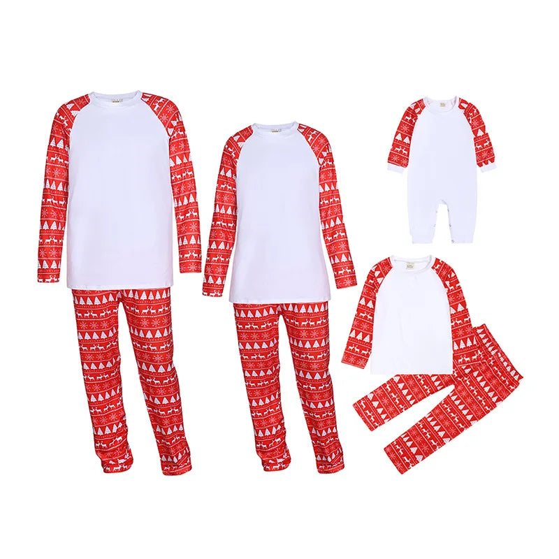 Christmas Pajamas Family Mother Kids Child Family Look Matching Outfits Suits Father Son Baby New Born Clothes Sets Tops+Pants