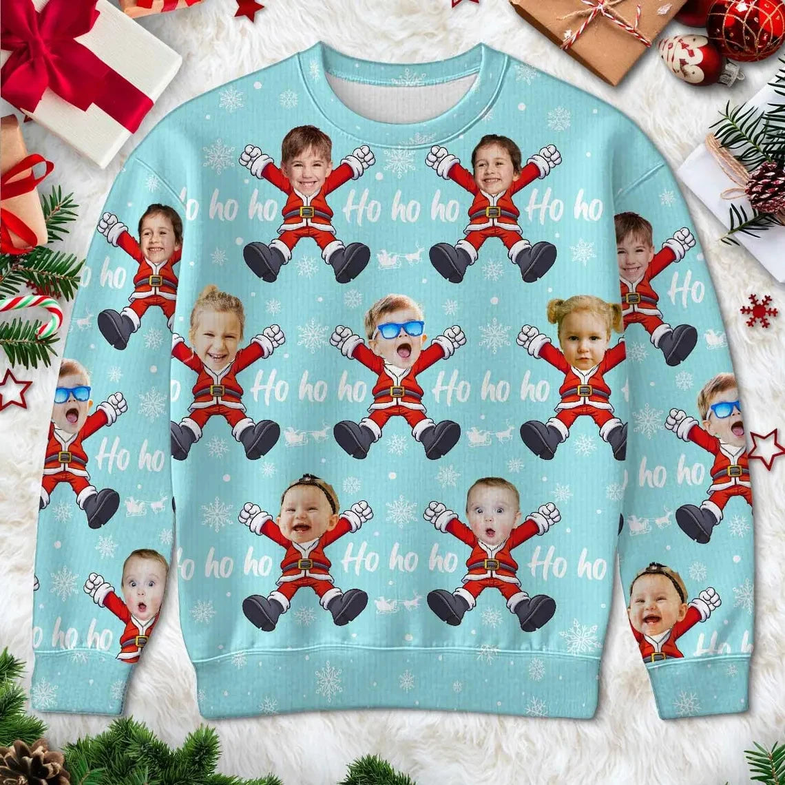 Maxy Funny DIY Custom Photo 3D Print Christmas Ugly Sweater For Women Clothes Customize Personality Pullovers New Designer Sweatshirt
