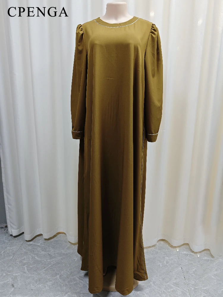 Maxy Elegant Party Dress for Women Ramadan Islamic Church Clothes Plus Size Summer Nigerian Casual Outfits Turkey Gown