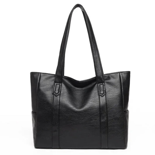 Maxy Women PU Leather Large Capacity Shoulder Bag Crossbody Hand Tote Vintage