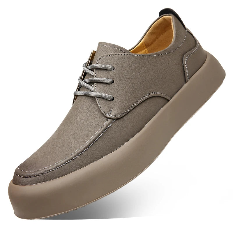 Amay Genuine Leather Men Formal Shoes Italian Lace Up Casual Shoes Luxury Brand Dress Men's Shoes Moccasins Oxford Shoes Male Hombre