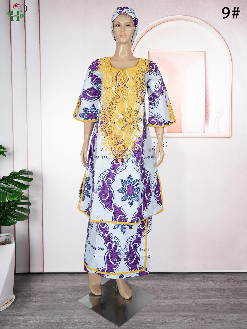 Maxy H&D African FOR Women Traditional Outfit Dashiki Wax Dresses Plus Size Embroidery Robe Party Evening Gown Turkey Clothing