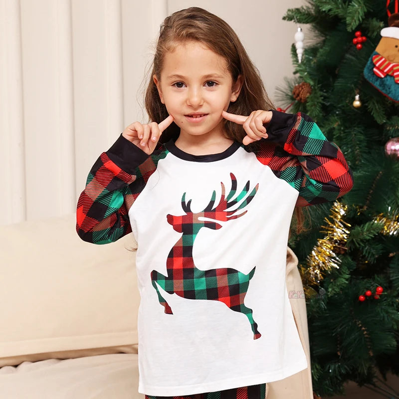 Maxy Family Matching Outfits Christmas Pajamas Adult Kids the Whole Family Same Pajama's 2Pcs Xmas Sleepwear Baby Clothing Set