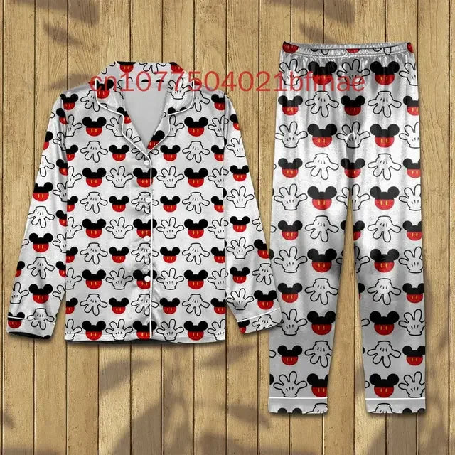 New Disney Mickey Christmas Pajama Set Custom Matching Family Mickey Christmas Pajamas