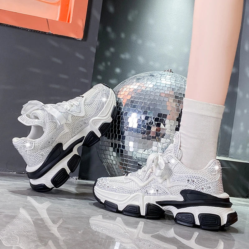 Maxy S/a Original Design Street Sport Style Sneakers For Women's Pink Teenagers Students Daily Dress Height Increasing Shoes