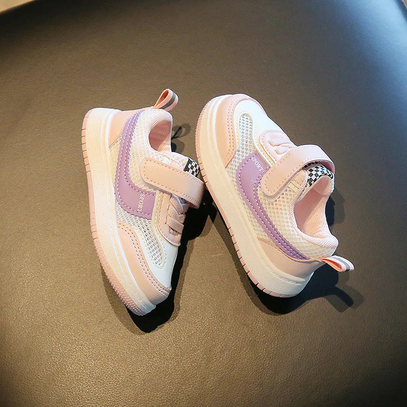 Maxy Children Spring and Autumn Sport Shoes Fashion Breathable Kids Boys Net Shoes Girls Anti-Slippery Sneakers Baby Toddler Shoes