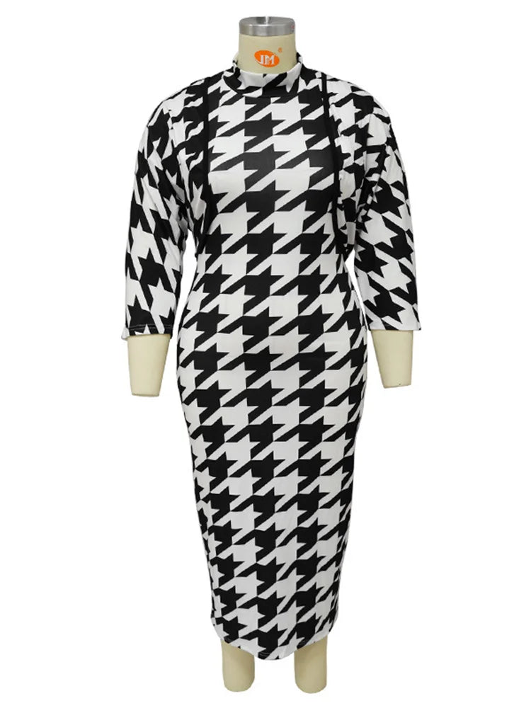 Maxy Plus Size Dress Sets Two Piece Outfits Dresses and Out Wear Sexy Matching Suit Fall Clothes