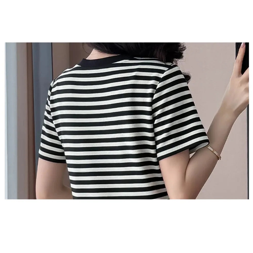 Maxy Elegant Vintage Elegant Spliced Striped Slim Dresses Evening High Street Plus Size Clothing women clothing