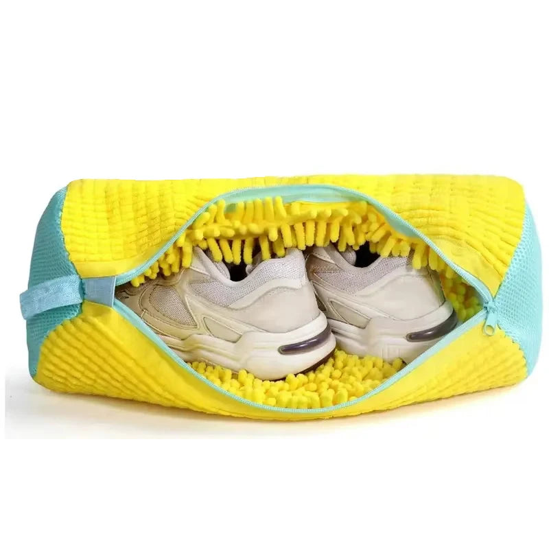Maxy Durable Shoe Washing Machine Bag or brush for All Shoe Types,Ideal for Sneakers and Casual Shoes,Laundry Wash Bag