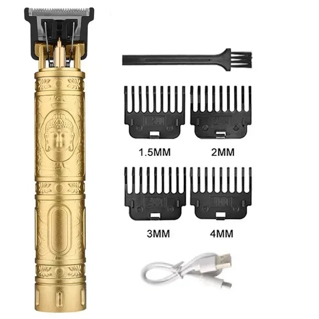 Maxy Vintage T9 Hair Clipper Beard Shaving Body Hair Trimmer Clippers Electric Men Haircut Machine 0mm Barber Shaver