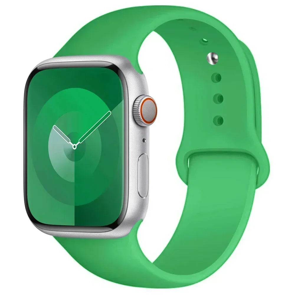 Maxy Silicone Band For Apple Watch strap 44mm 45mm 40mm 41mm 42-46mm sport bracelet iwatch series 8 7 6 5 4 9 10 11 SE-Ultra 2/3 49mm