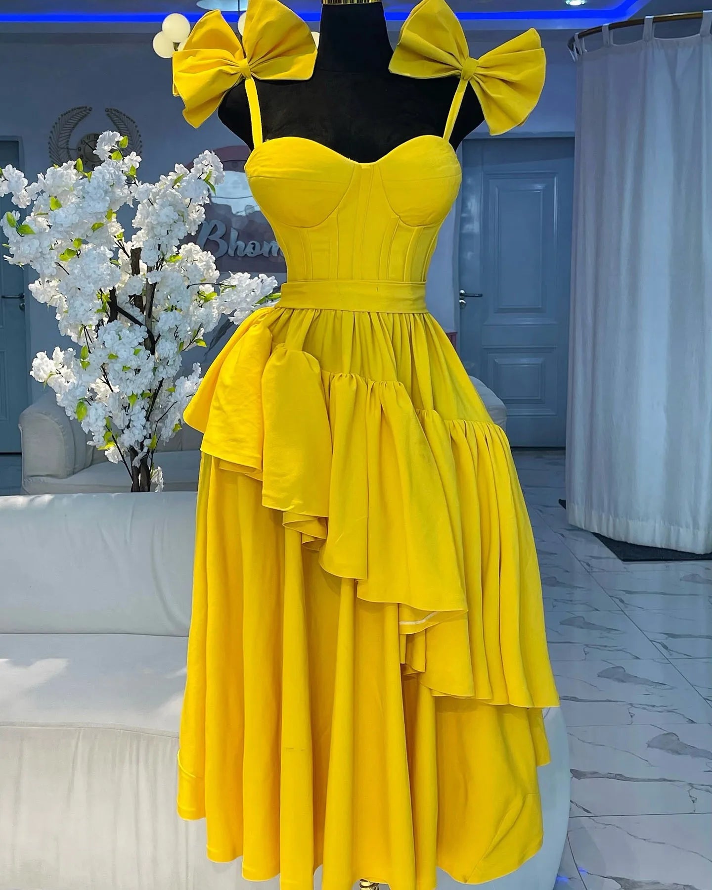 Amay Sexy Bow Ruffles Patchwork Long Dresses Women Spaghetti Strap Sleeveless Backless Maxy Dress Female Clubwear