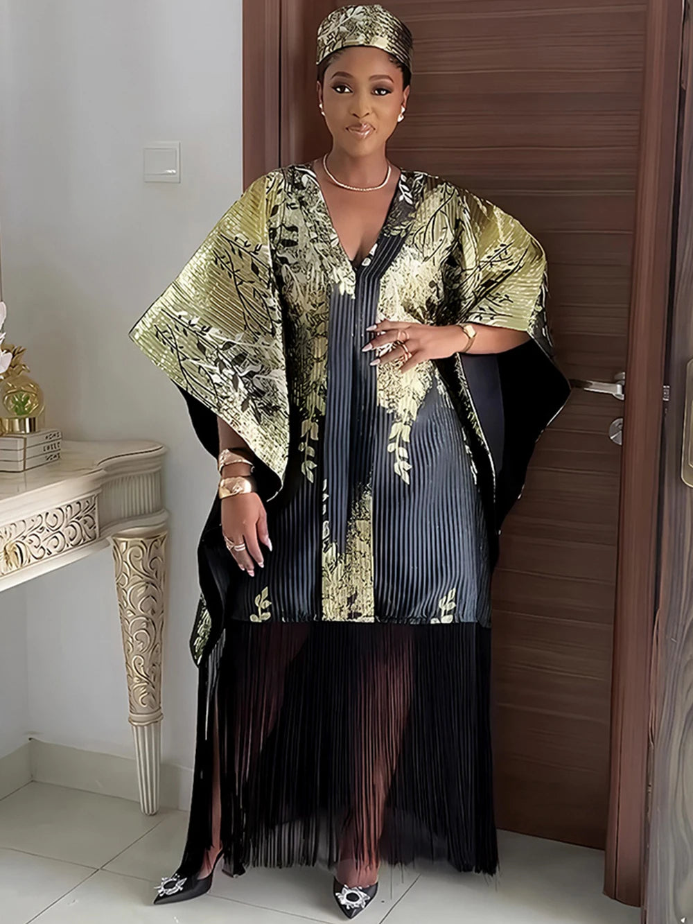 Maxy Elegant Women Party Dress African Dashiki Print Long Loose Boubou Dubai Turkey Hijab Abayas Ladies Clothing Birthday Dresses