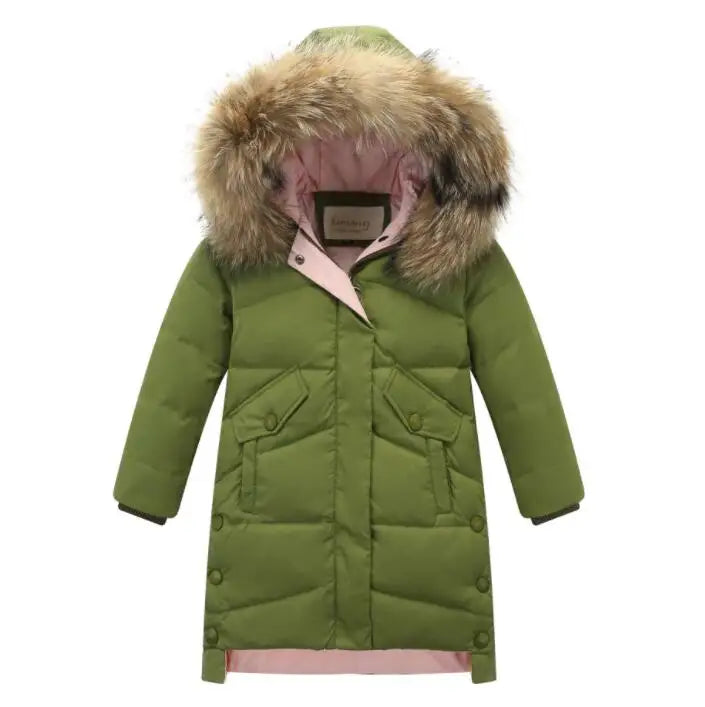 Maxy Girl Clothes Autumn Winter Thicken Kids Jacket Infants Girls Hooded Printing Down Jackets Coat Toddler Warm Outerwear