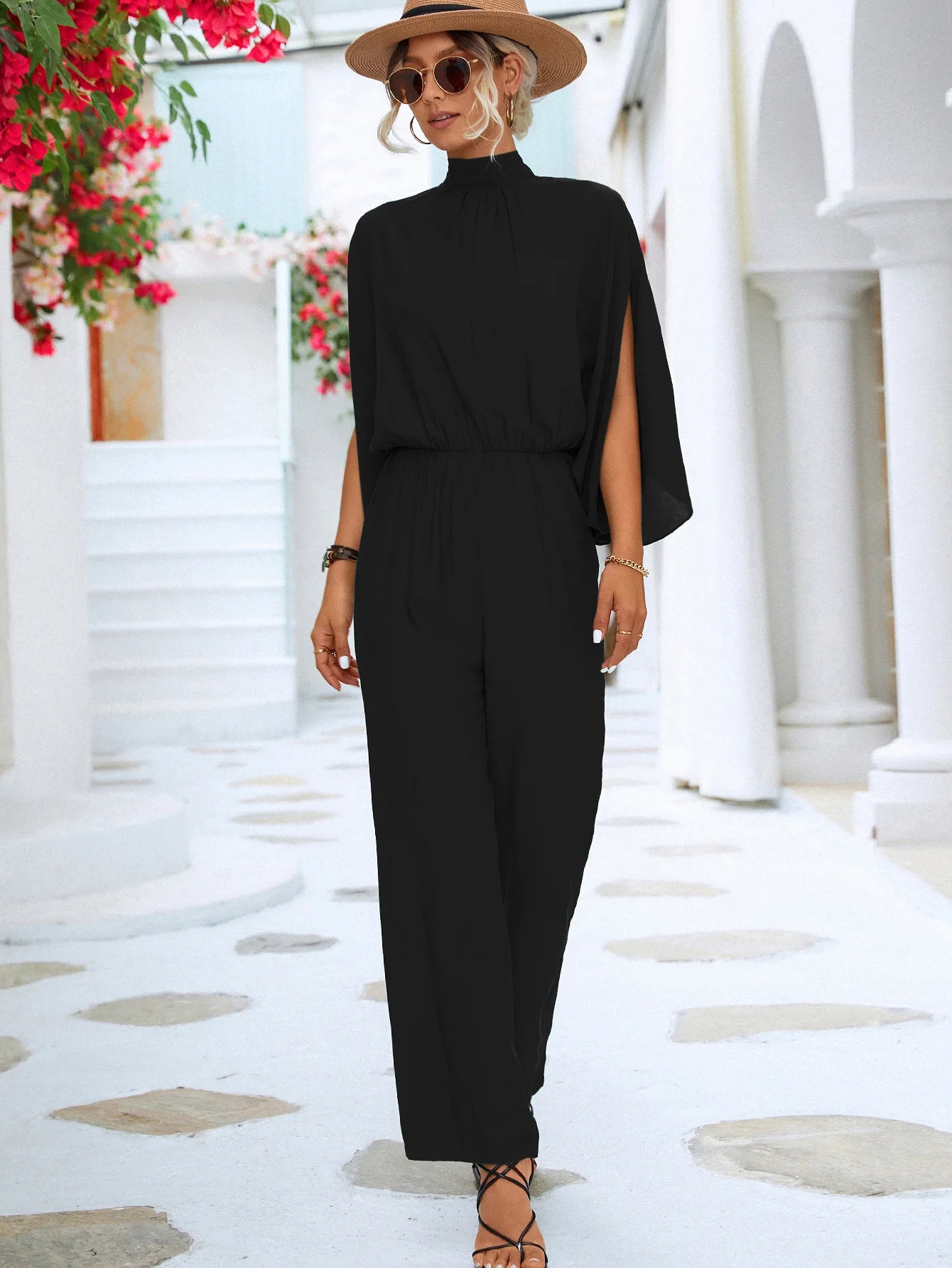 Maxy Spring and Summer New Products Hot Selling Women's Standing Collar Jumpsuit