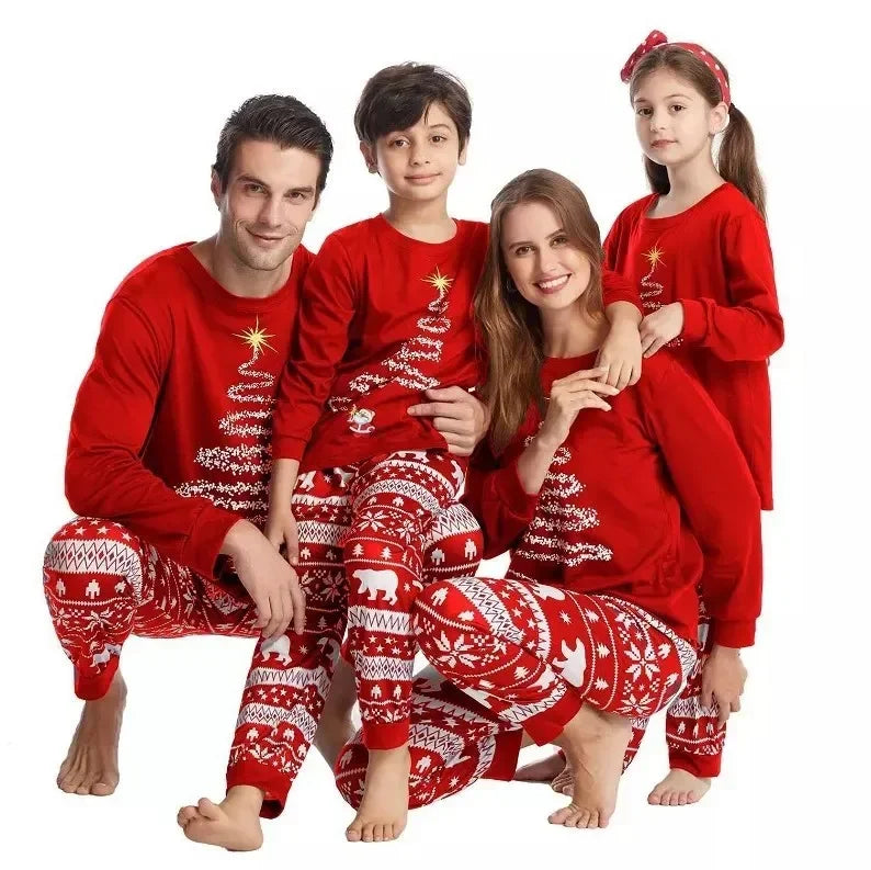 Fashion Women Men Family Christmas Pajamas New Year Costume Children Mother Kids Clothes Matching Outfits Christmas Pajamas Set