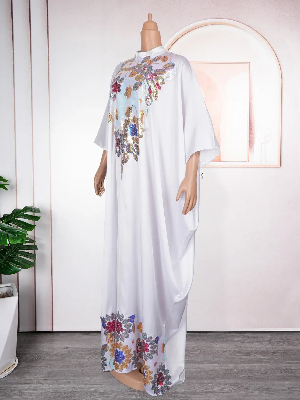 Maxy Dresses for Women Sequin Evening Gown Boubou Robe Ankara Dashiki Muslim Dress Morocco Kaftan Dubai Abaya Djellaba Caftan