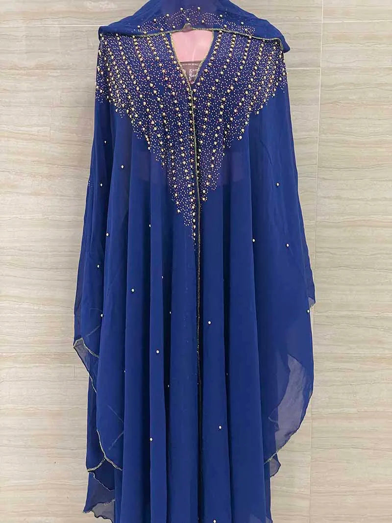 Amay Fashion African Sequined Dress Women Elegant Traditional Gown Gown Ladies Wedding Dress Women's Party Dress Muslim Dress