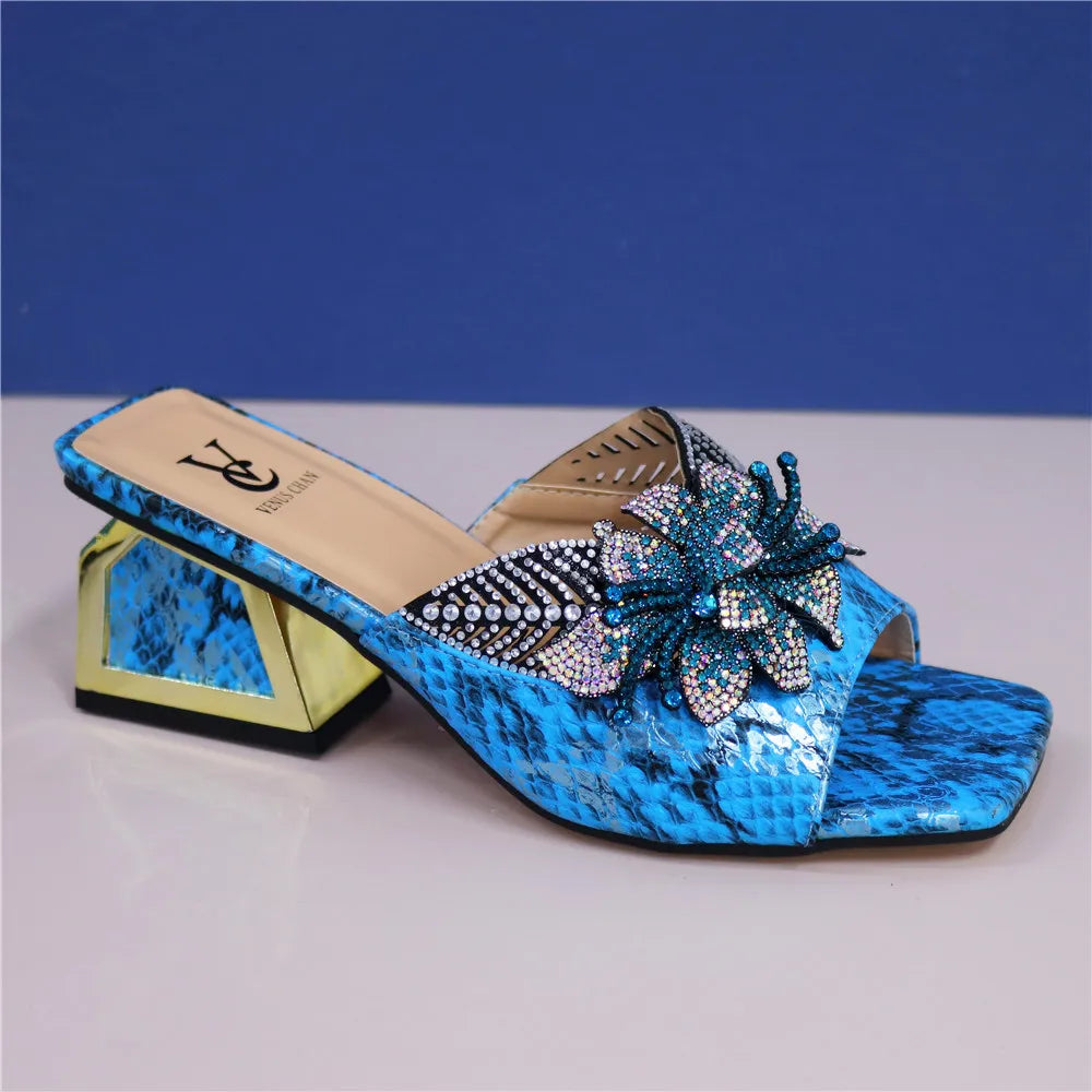 New Arrival Italian Shoe and Bag Set for Party In Women Summer High Heeled Shoes for Women Designer Shoes Women Luxury 2024