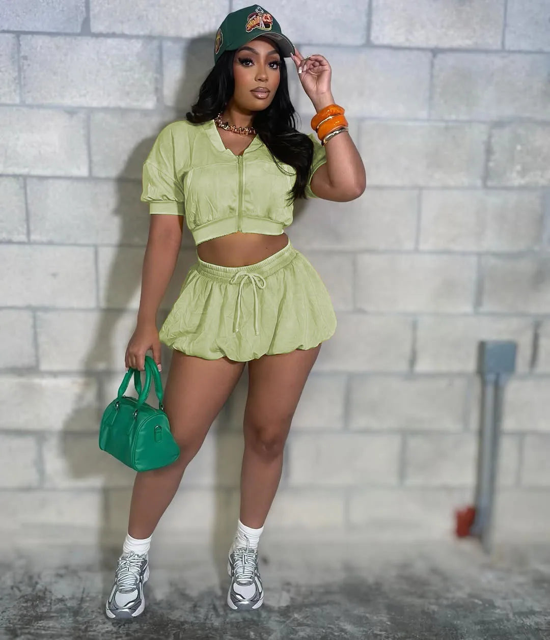 Maxy Two Piece Sets Women Shorts Skirt Set Matching Sets Tops Dress Sets Lantern Skirts High Waist Y2k Streetwear Elegant Party Night