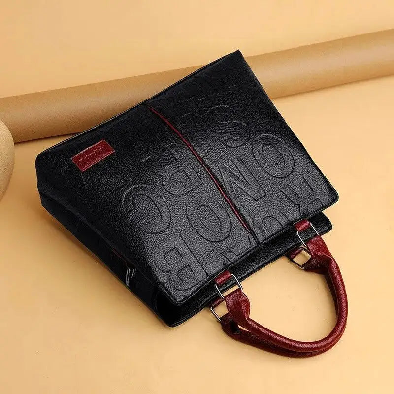 Maxy PU Leather Casual Crossbody Bags for Women Ladies Luxury Designer Tote Handbag Female Large Capacity Travel Shoulder Bag