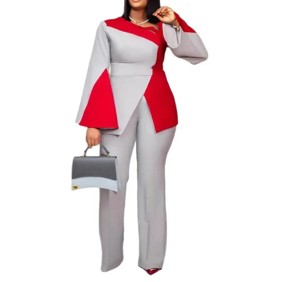 Maxy 2 Piece Women Sets New Arrival Spring Autumn Matching Sets Two Pieces Sets Top Pants Suits Outfits Clothing